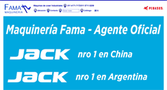 Desktop Screenshot of maquineriafama.com.ar